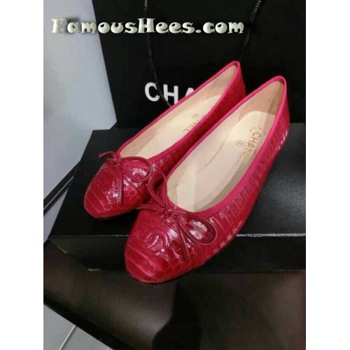 C flat classic snake leather red